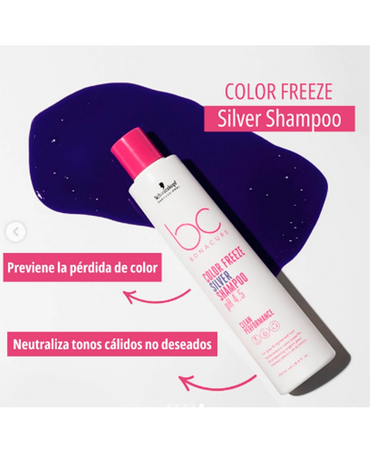 SCHWARZKOPF BC COLOR FREEZE SHAMPOO SILVER 250 ML. 2026
