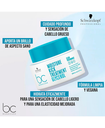 SCHWARZKOPF BC MOISTURE KICK TREATMENT GLYCEROL 200 ML.2026