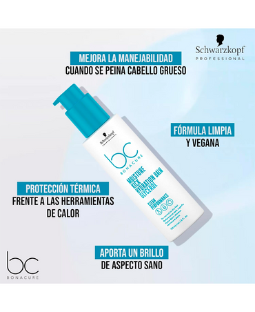 SCHWARZKOPF BC MOISTURE KICK BALSAMO HIDRATANTE PARA RIZOS 150 ML.