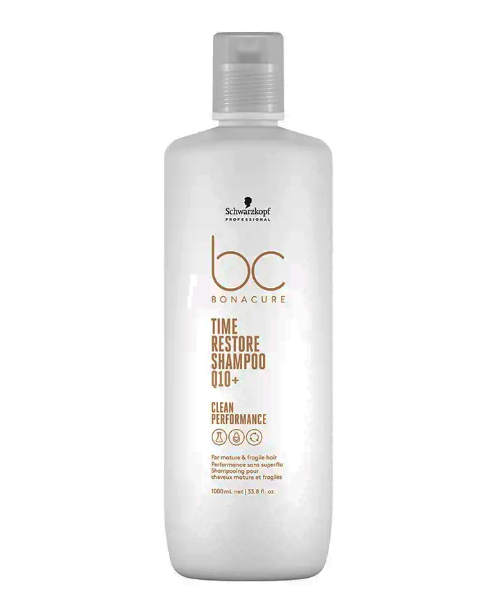 SCHWARZKOPF BC Q10+ TIME RESTORE SHAMPOO 1 LT. VEGANO