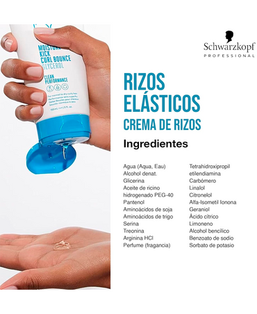 SCHWARZKOPF BC MOISTURE KICK CURL BOUNCE 150 ML. - El Palacio De La Belleza