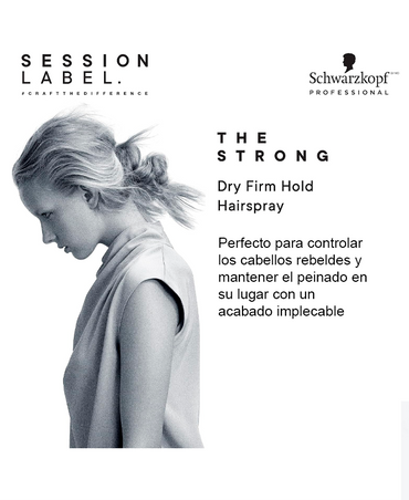 SCHWARZKOPF SESSION LABEL NO.3 THE STRONG LE FIXANT SPRAY 500 ML. - El Palacio De La Belleza