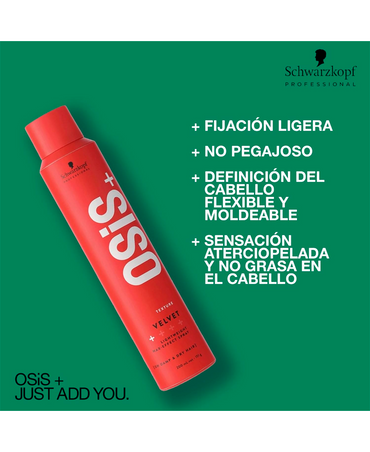 SCHWARZKOPF OSIS VELVET SPRAY 200 ML. 2026 - El Palacio De La Belleza