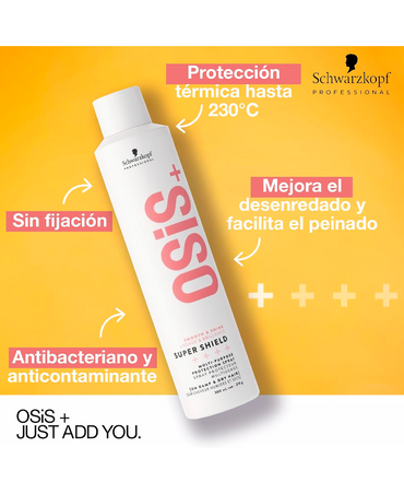SCHWARZKOPF OSIS+ SUPER SHIELD SPRAY 300 ML.