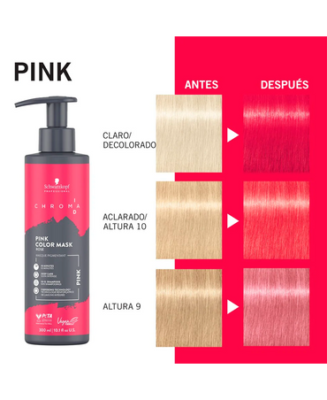 SCHWARZKOPF CHROMA ID BONDING COLOR MASK 300 ML. ROSA