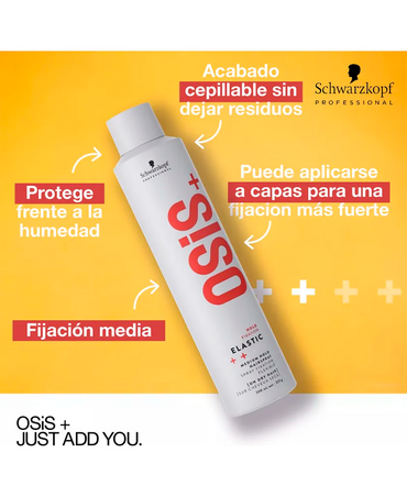 SCHWARZKOPF OSIS+ ELASTIC SPRAY 500 ML. 2026