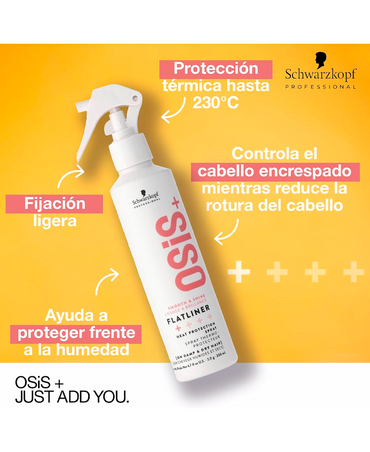 SCHWARZKOPF OSIS+ FLATLINER SPRAY 200 ML. RENOVACION 2024