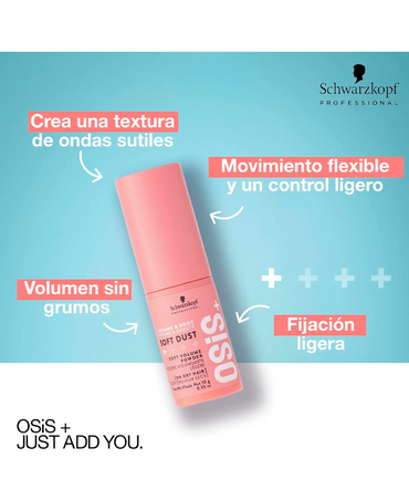 OSIS SOFT DUST POLVO VOLUMEN MATIFICANTE 10 GRS. 2026