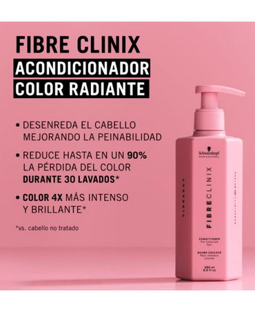 SCHWARZKOPF FIBRE CLINIX 2025 VIBRANCY CONDITIONER 1000 ML. - El Palacio De La Belleza