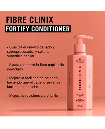 SCHWARZKOPF FIBRE CLINIX 2026 FORTIFY CONDITIONER 250 ML.