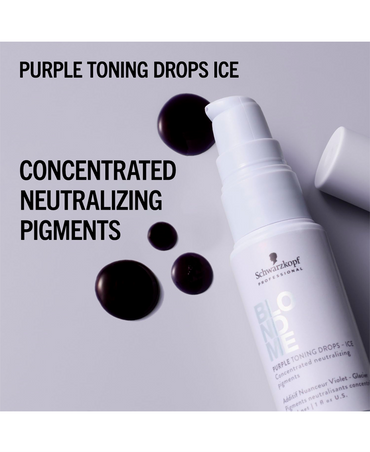 SCHWARZKOPF BLONDME PURPLE TONING DROPS-ICE 30 ML. 2026