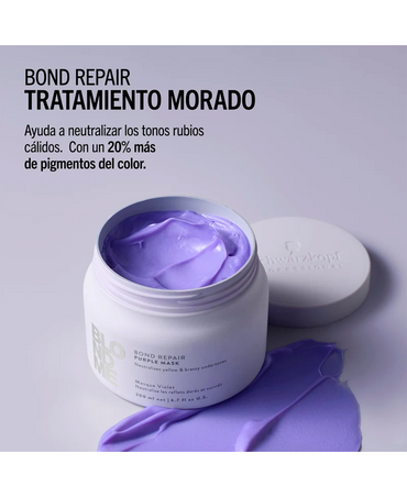 SCHWARZKOPF BLONDME BOND REPAIR PURPLE MASK 200 ML. 2026