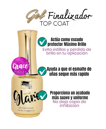 FANTASY NAILS TOP GLARE MAXIMO BRILLO 15 ML.