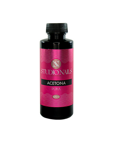 STUDIO NAILS ACETONA PURA 125 ML.