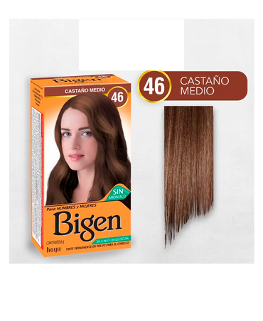 BIGEN TINTE 46 CASTAÑO MEDIANO 6 GRS.