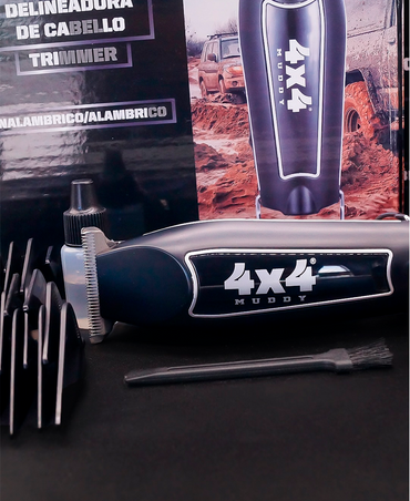 4X4 COMBO BARBER STAR 2 MAQUINAS /ACEITE/CEPILLO/NAVAJAS/PAPEL CUELLO