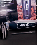 4X4 COMBO BARBER STAR 2 MAQUINAS /ACEITE/CEPILLO/NAVAJAS/PAPEL CUELLO