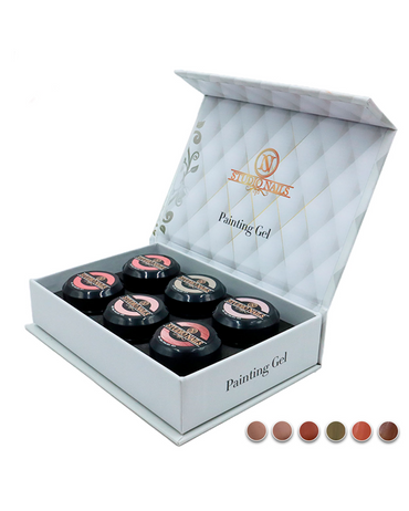 STUDIO NAILS PAINTING GEL 6 TONOS COLECCION D
