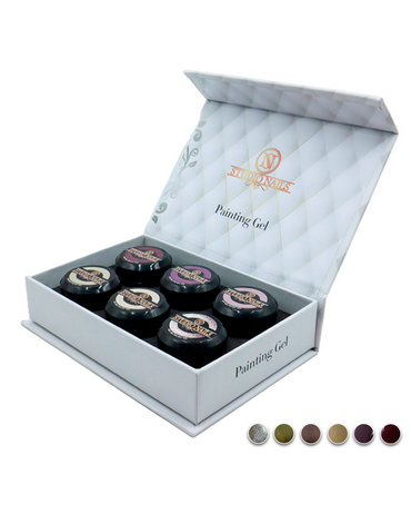STUDIO NAILS PAINTING GEL 6 TONOS COLECCION E