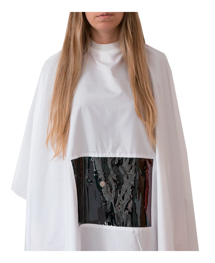 HAIR STAR CAPA BARBERO VENTANA PARA CELULAR BLANCO