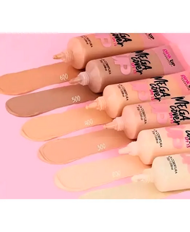 PINK UP MEGA COVER MAQUILLAJE LIQUIDO PKC400 DEEP BEIGE