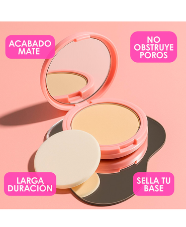 PINK UP MINERAL COVER POLVO COMPACTO PKM200 NATURAL