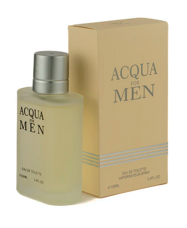 EBC ACQUA FOR MEN EAU DE TOILETTE 100 ML. INSPIRED ACQUA DI GIO BY G.ARMANI