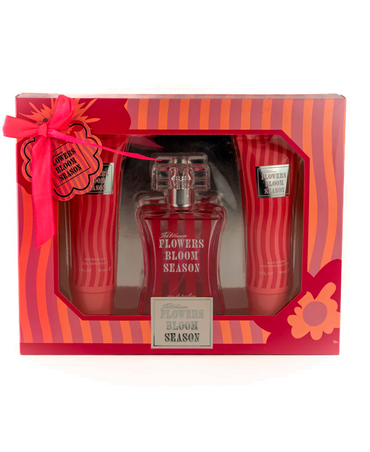 EBC FLOWERS BLOOM SEASON SET EAU PARFUM/BODY LOTION/SHOWER GEL