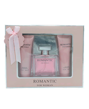 EBC ROMANTIC FOR WOMAN SET EAU DE PARFUM/BODY LOTION /SHOWER GEL