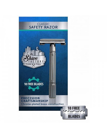 THE SHAVE FACTORY CLASSIC SAFETY RAZOR RASTRILLO MARIPOSA TSF-101