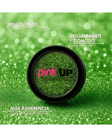 PINK UP GLITTER EYE SHADOW PKG07 GREEN APPLE