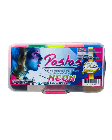 BELLET PASTA MINI KIT PALETA NEON ACRILICO CON 10 TONOS