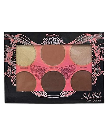 RUBY ROSE INFALLIBLE CONTOUR KIT 6 TONOS HB-7503