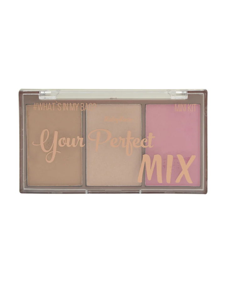 RUBY ROSE YOUR PERFECT MIX TRIO HB-6110 COLOR#1  RUBOR/ ILUMINADOR