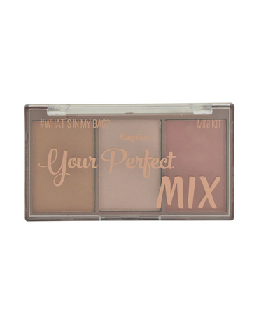 RUBY ROSE YOUR PERFECT MIX TRIO HB-6110 COLOR#3   RUBOR/ ILUMINADOR