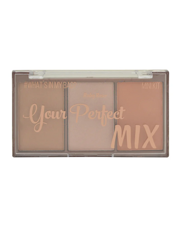 RUBY ROSE YOUR PERFECT MIX TRIO HB-6110 COLOR#4   RUBOR/ ILUMINADOR