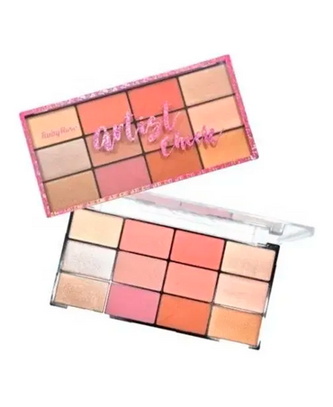 RUBY ROSE PALETA RUBORES 12 TONOS HB7219