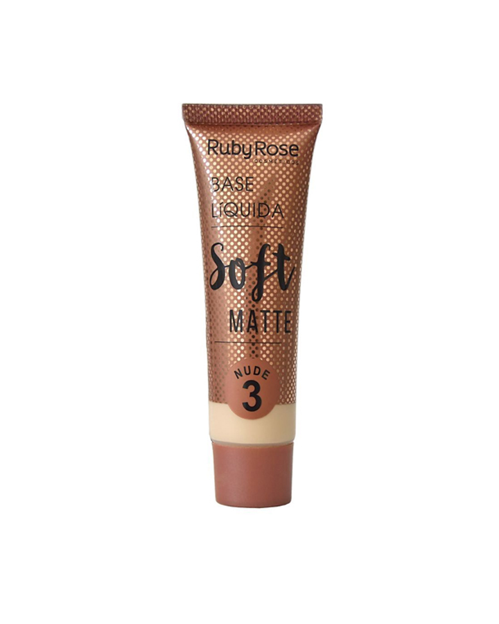 RUBY ROSE LIQUID FOUNDATION SOFT MATTE NUDE #3 HB-8050/1