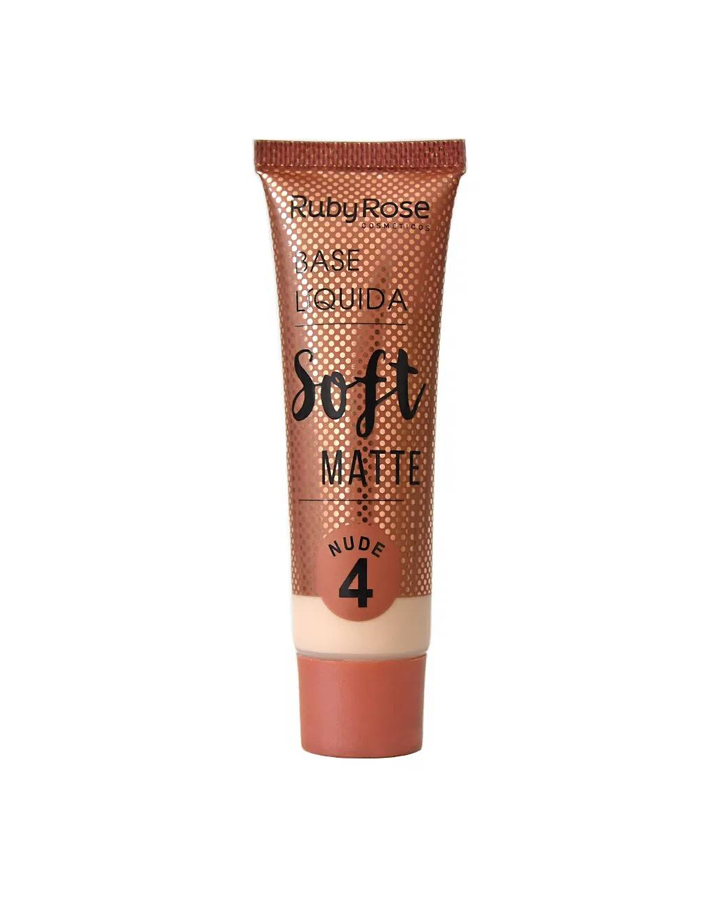 RUBY ROSE LIQUID FOUNDATION SOFT MATTE NUDE #4 HB-8050/1
