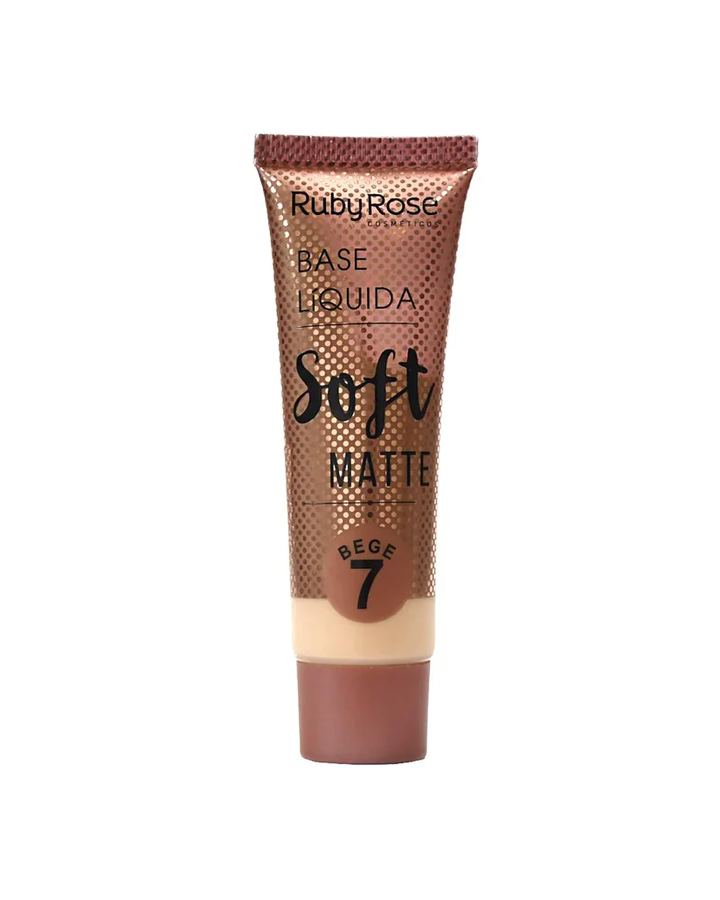 RUBY ROSE LIQUID FOUNDATION SOFT MATTE BEIGE #7 HB-8050/2