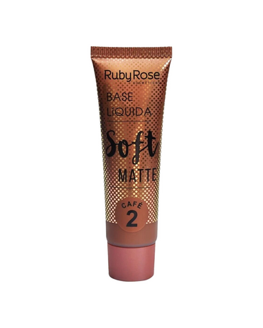 RUBY ROSE LIQUID FOUNDATION SOFT MATTE CHOCOLATE #2 HB-8050/3