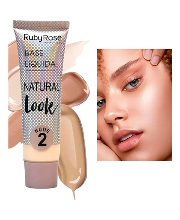 RUBY ROSE NATURAL LOOK BASE LIQUIDA BEIGE #2 HB-8051/2