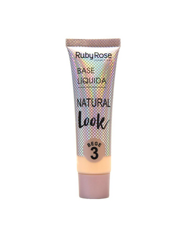 RUBY ROSE NATURAL LOOK BASE LIQUIDA BEIGE #3 HB-8051/2