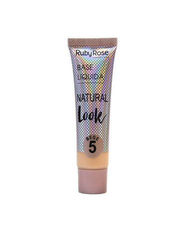 RUBY ROSE NATURAL LOOK BASE LIQUIDA BEIGE #5 HB-8051/2