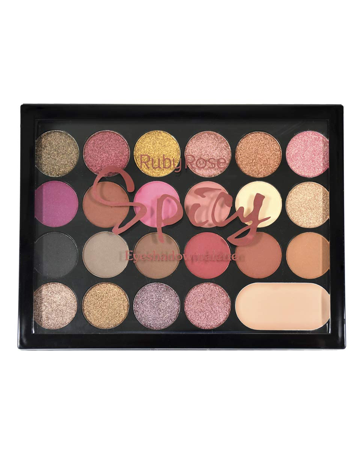 RUBY ROSE SPICY PALETA SOMBRAS 22 TONOS /1 BASE HB-1001