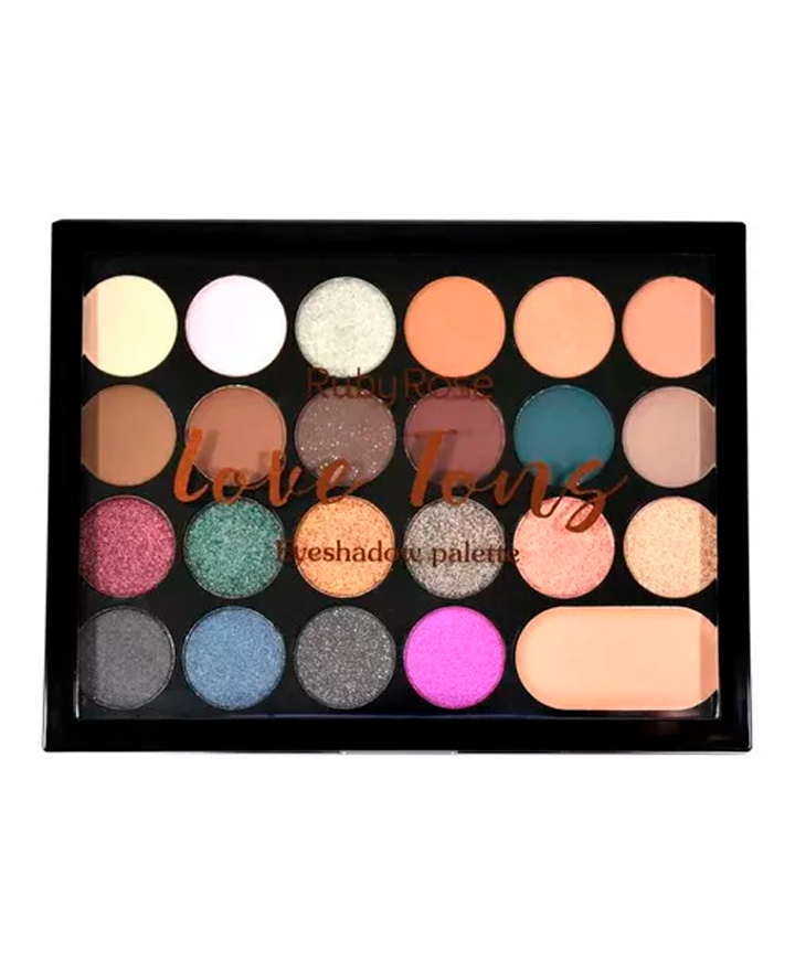 RUBY ROSE LOVE TONS PALETA SOMBRAS 22 TONOS /1 BASE HB-1002