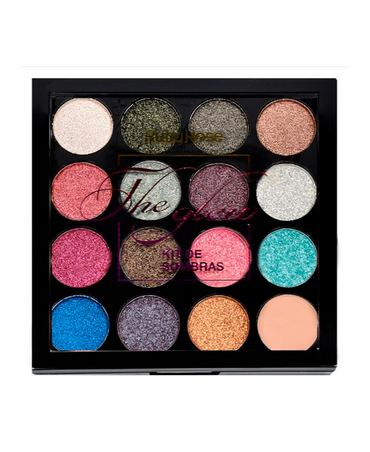 RUBY ROSE THE GLOW PALETA SOMBRAS 15 TONOS /1 BASE HB-1016