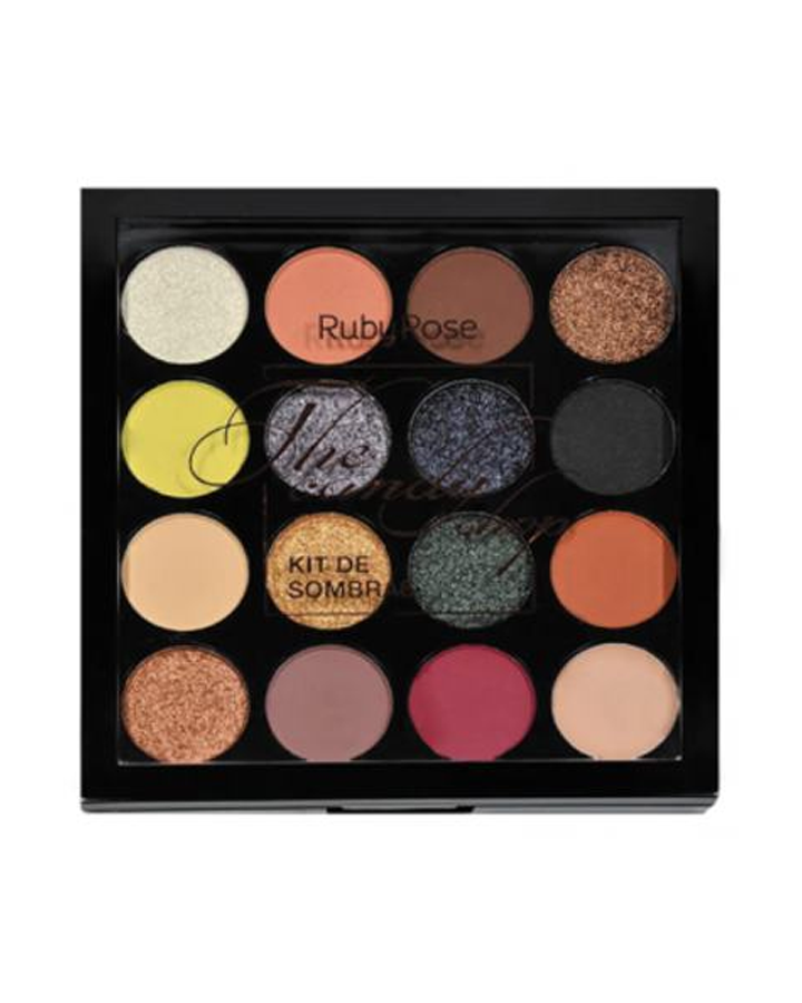 RUBY ROSE PALETA SOMBRAS 15 TONOS /1 BASE HB-1017
