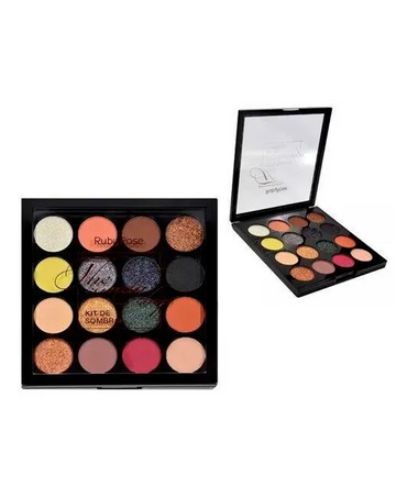 RUBY ROSE PALETA SOMBRAS 15 TONOS /1 BASE HB-1017