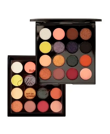RUBY ROSE PALETA SOMBRAS 15 TONOS /1 BASE HB-1017